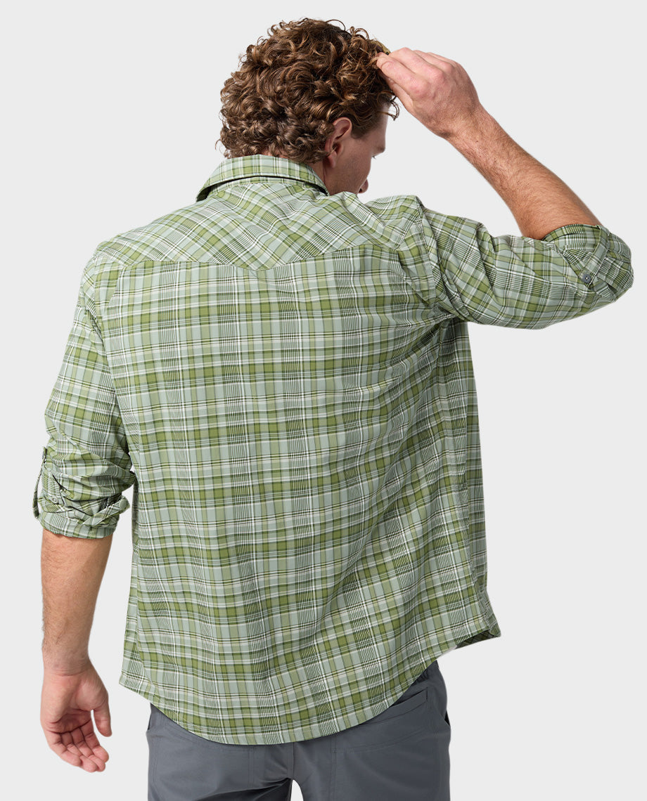 Chemise de pêche à manches longues pour hommes