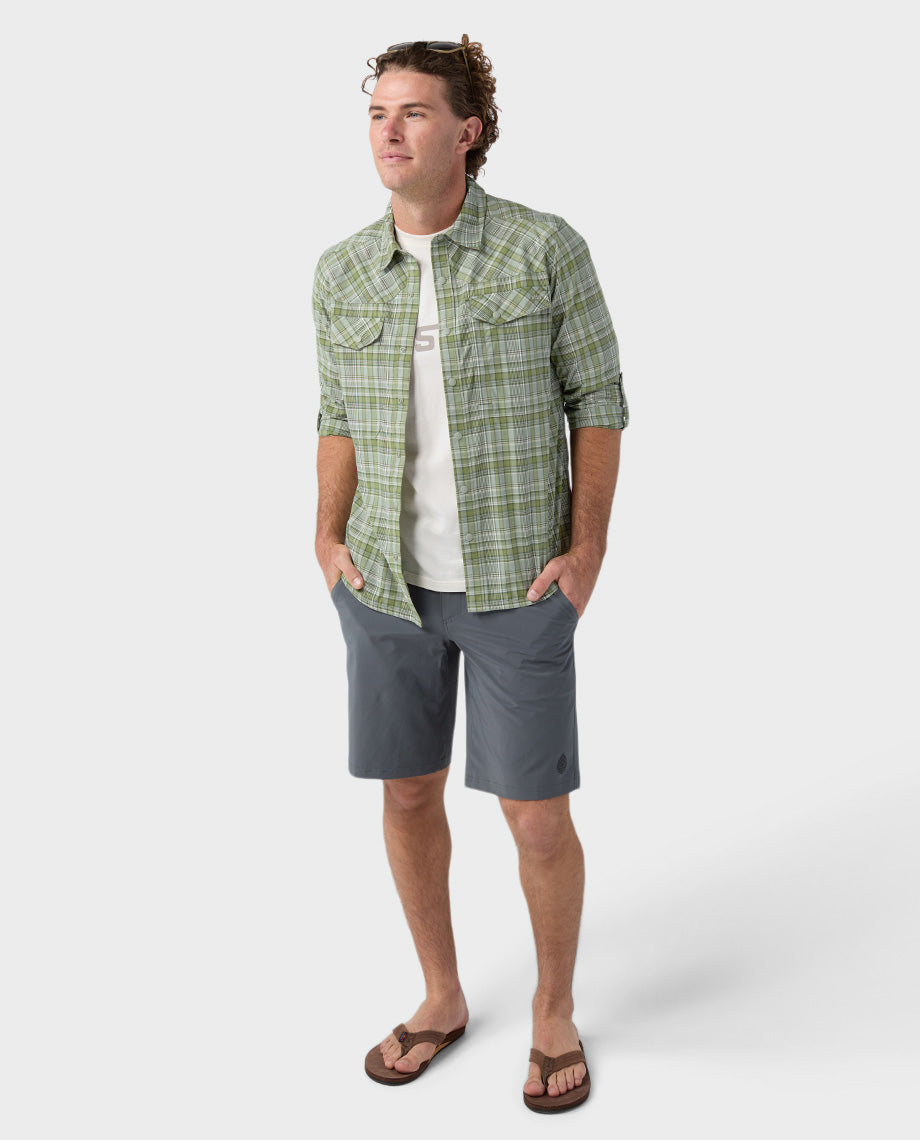 Chemise de pêche à manches longues pour hommes