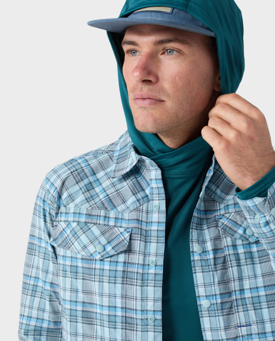 Chemise de pêche à manches longues pour hommes