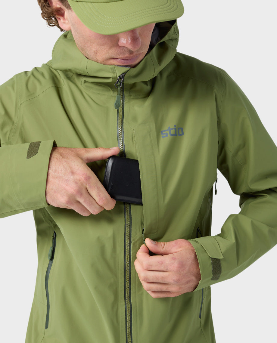 Veste imperméable à capuche pour hommes