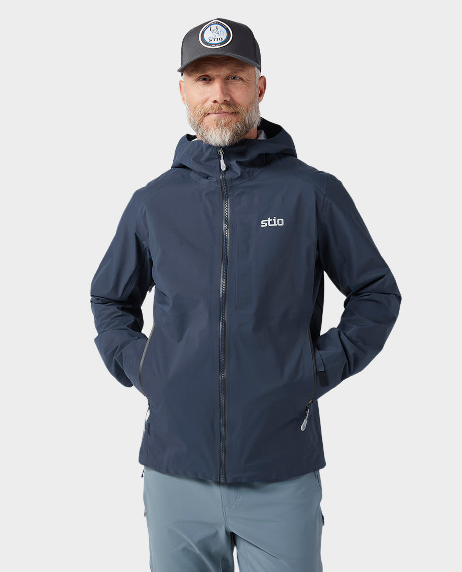 Veste imperméable à capuche pour hommes