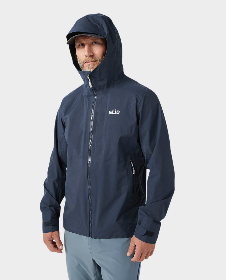 Veste imperméable à capuche pour hommes