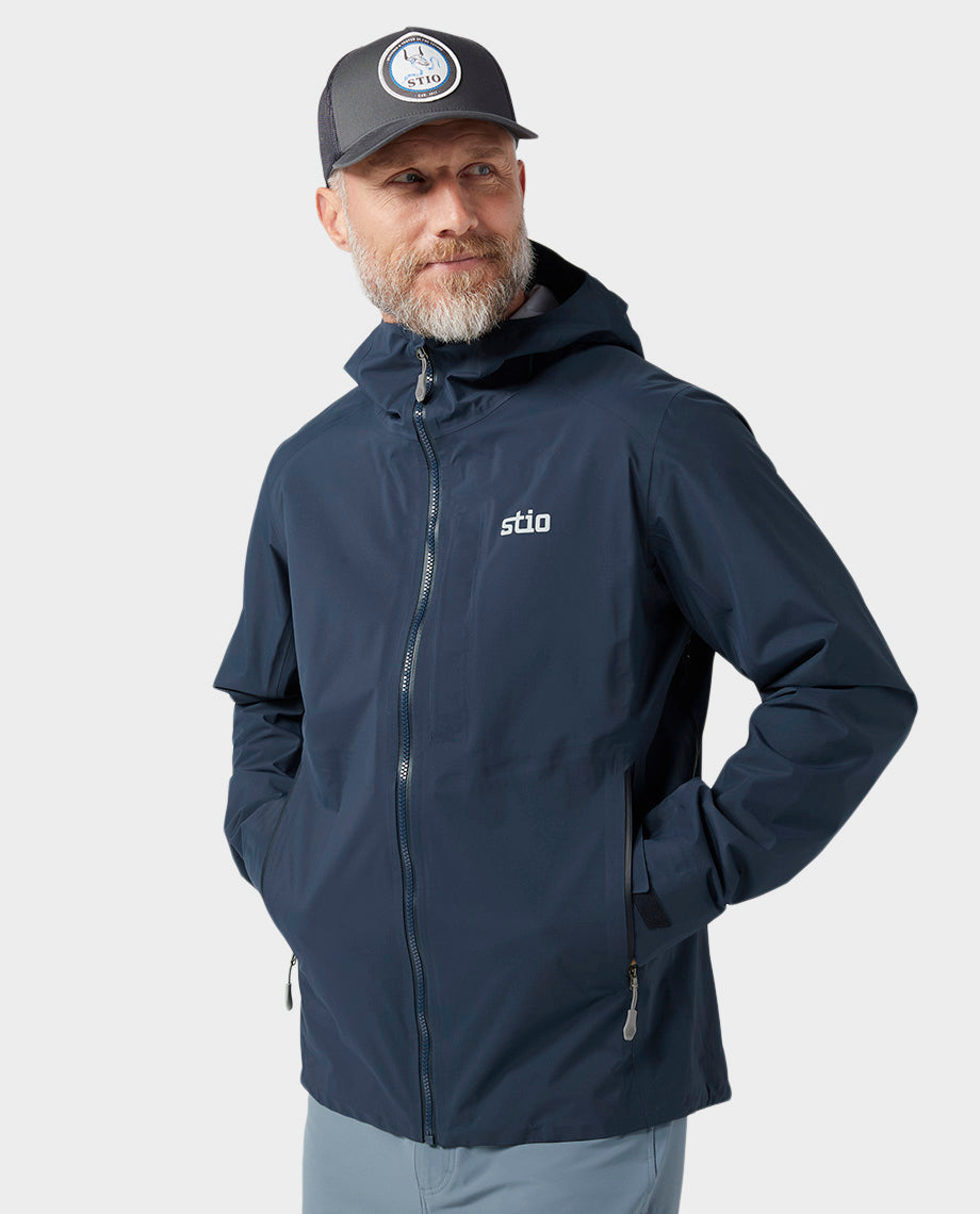 Veste imperméable à capuche pour hommes