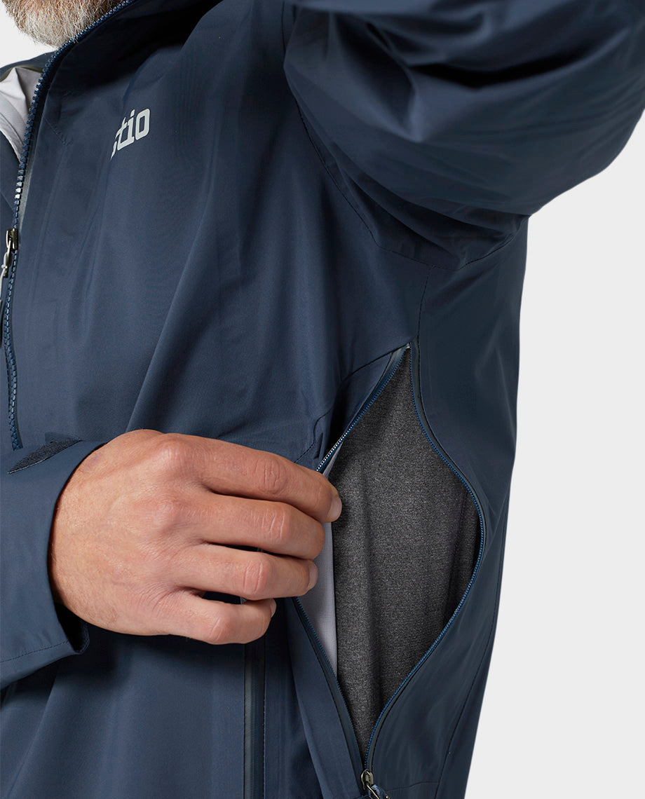 Veste imperméable à capuche pour hommes