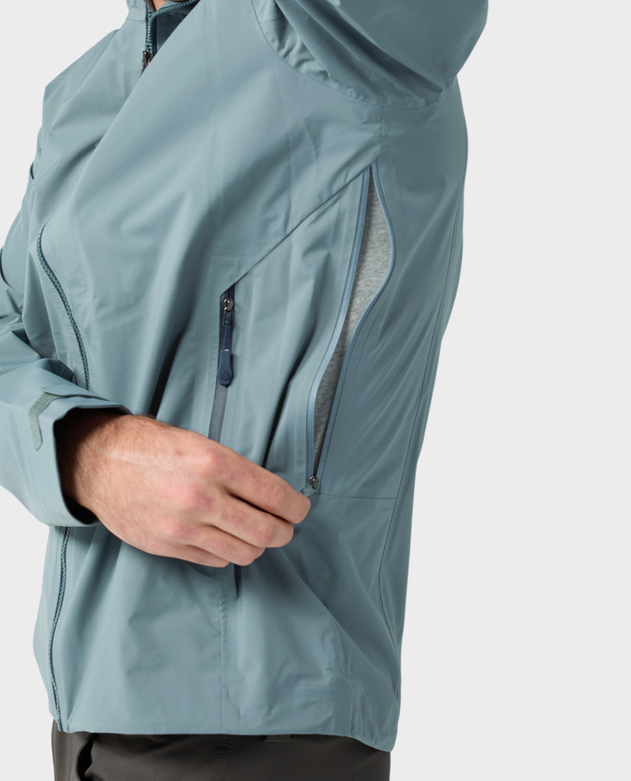 Veste imperméable à capuche pour hommes
