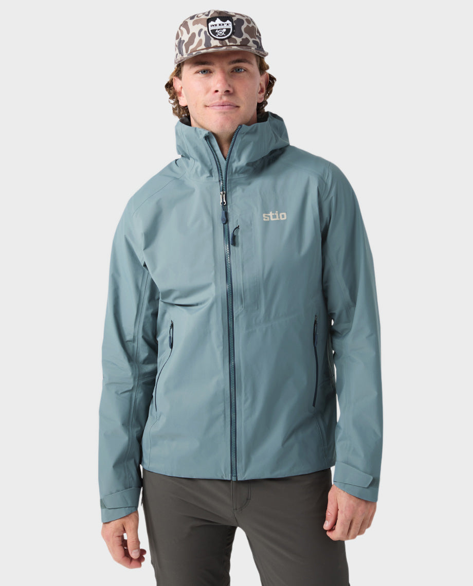 Veste imperméable à capuche pour hommes