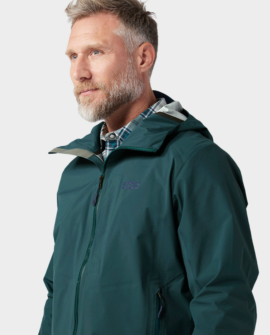 Veste imperméable à capuche pour hommes