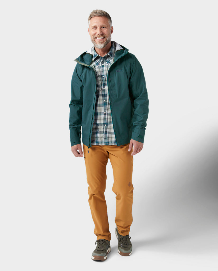 Veste imperméable à capuche pour hommes