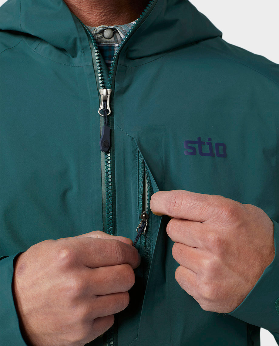 Veste imperméable à capuche pour hommes