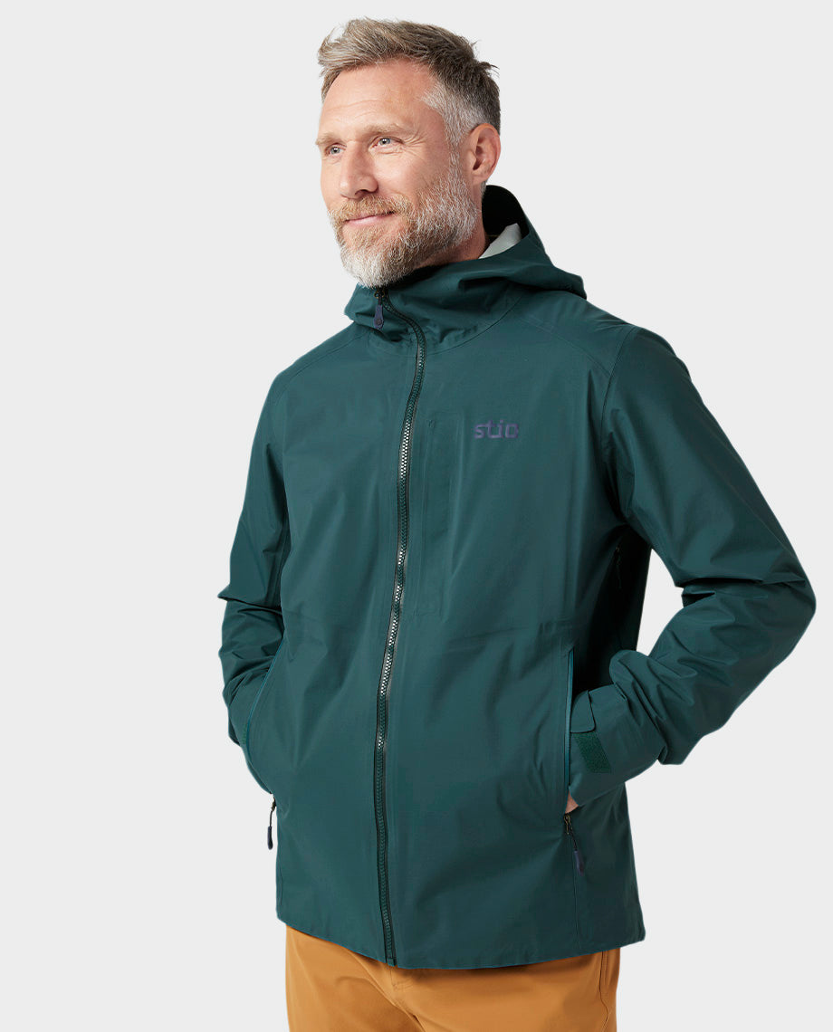 Veste imperméable à capuche pour hommes