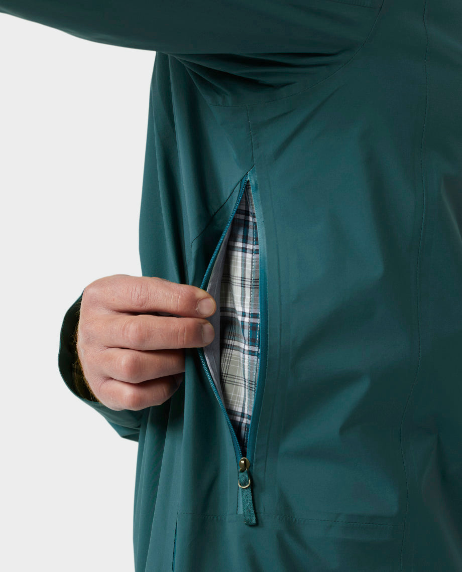 Veste imperméable à capuche pour hommes