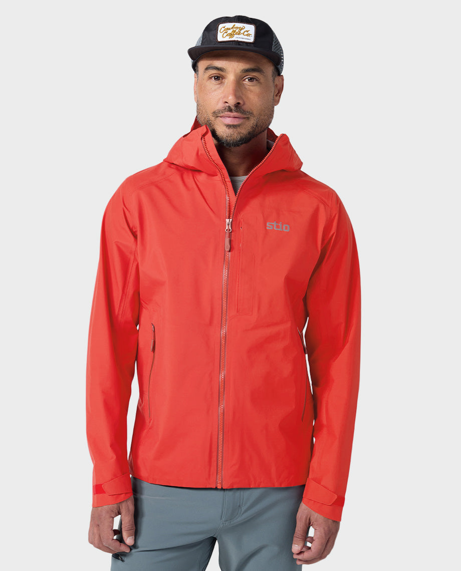 Veste imperméable à capuche pour hommes
