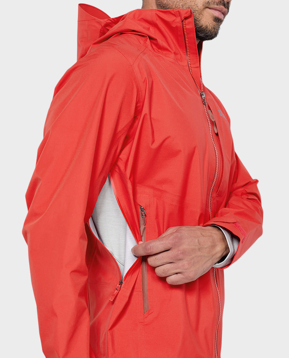 Veste imperméable à capuche pour hommes