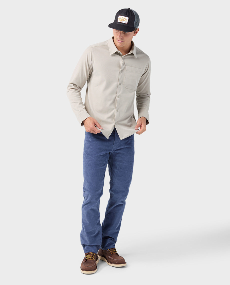 Chemise en maille extensible pour homme