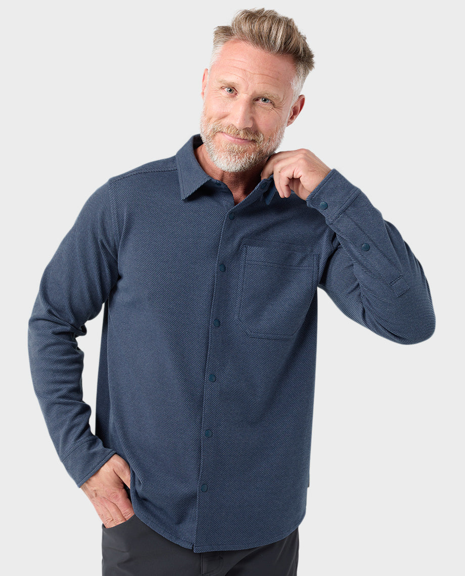 Chemise en maille extensible pour homme