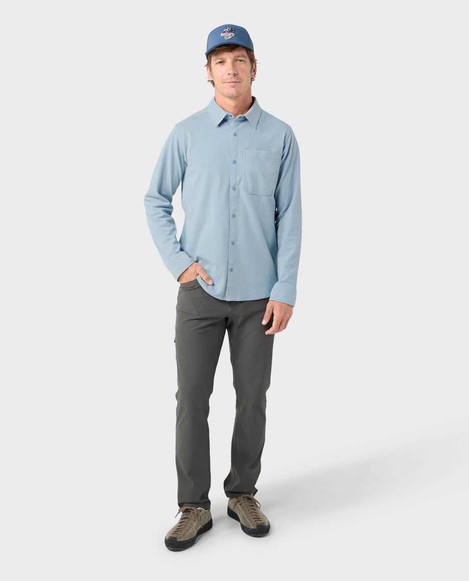 Chemise en maille extensible pour homme