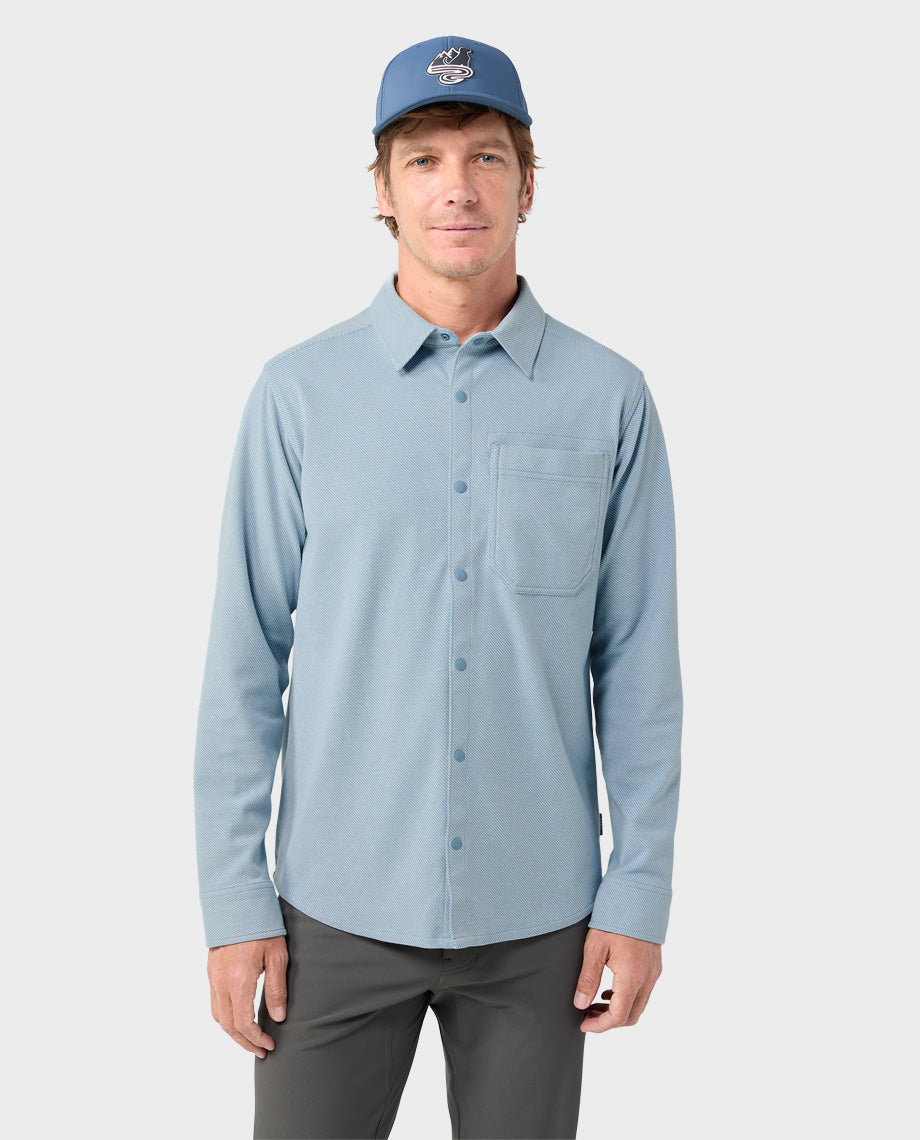 Chemise en maille extensible pour homme