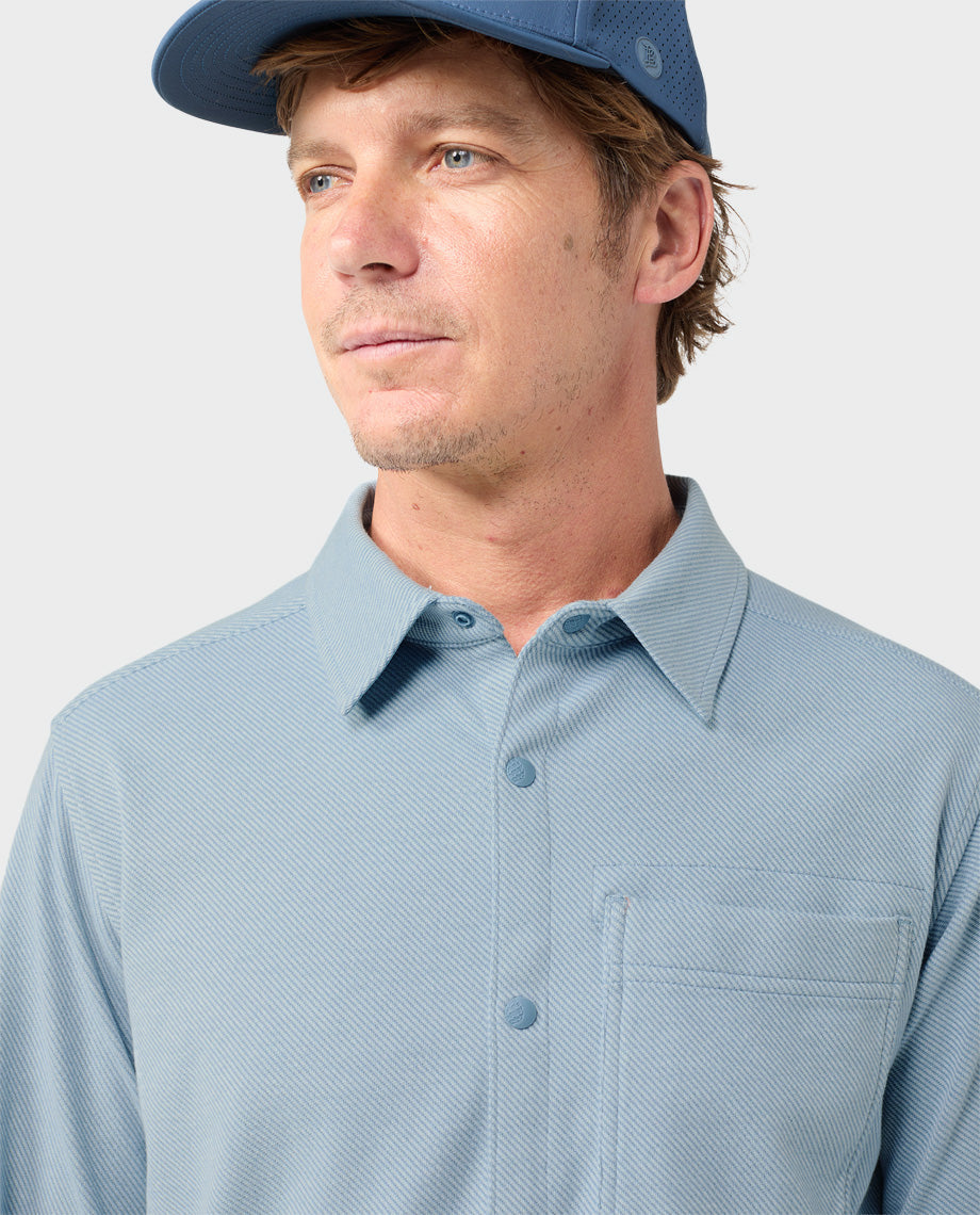 Chemise en maille extensible pour homme