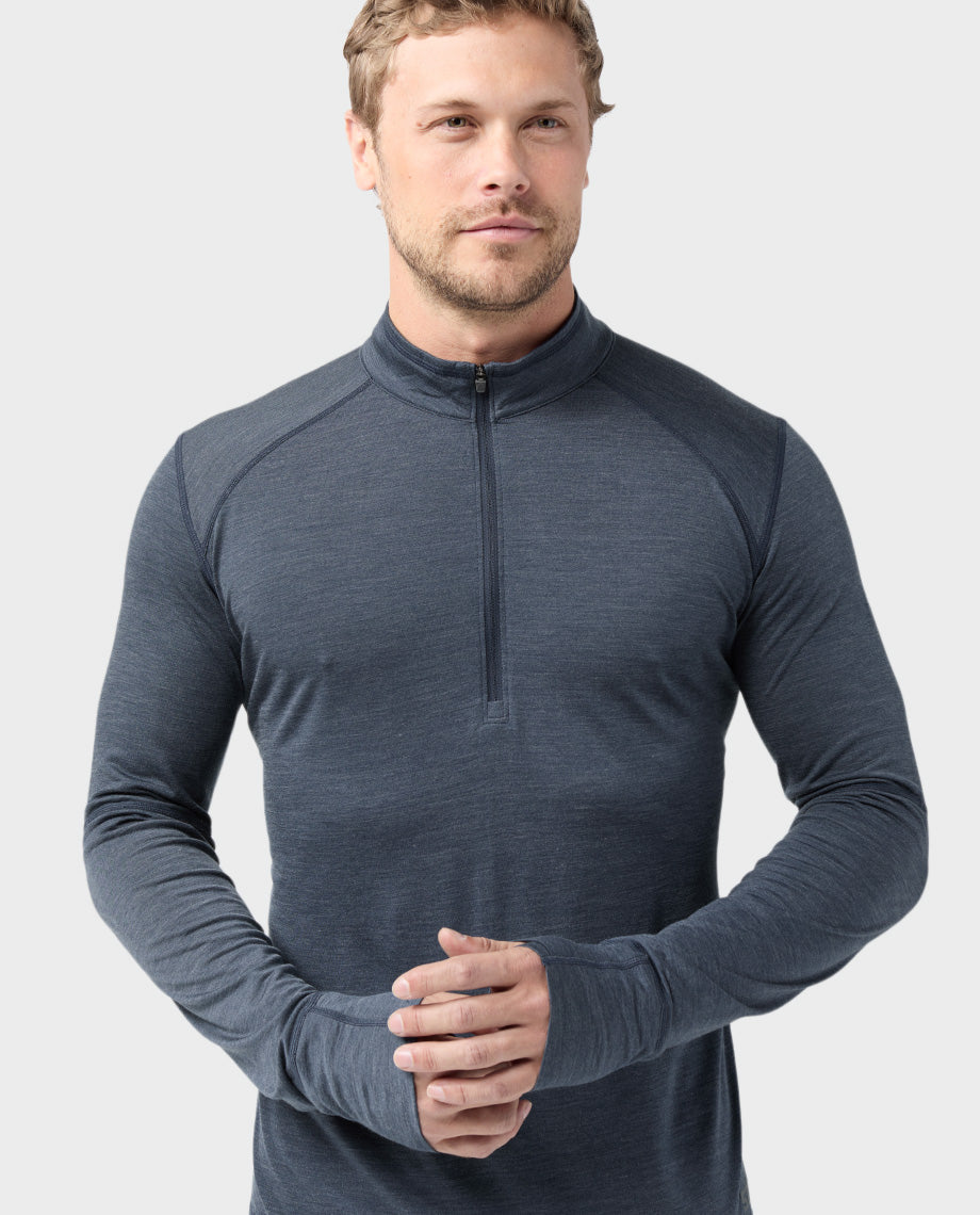 Semi-zippé léger pour homme