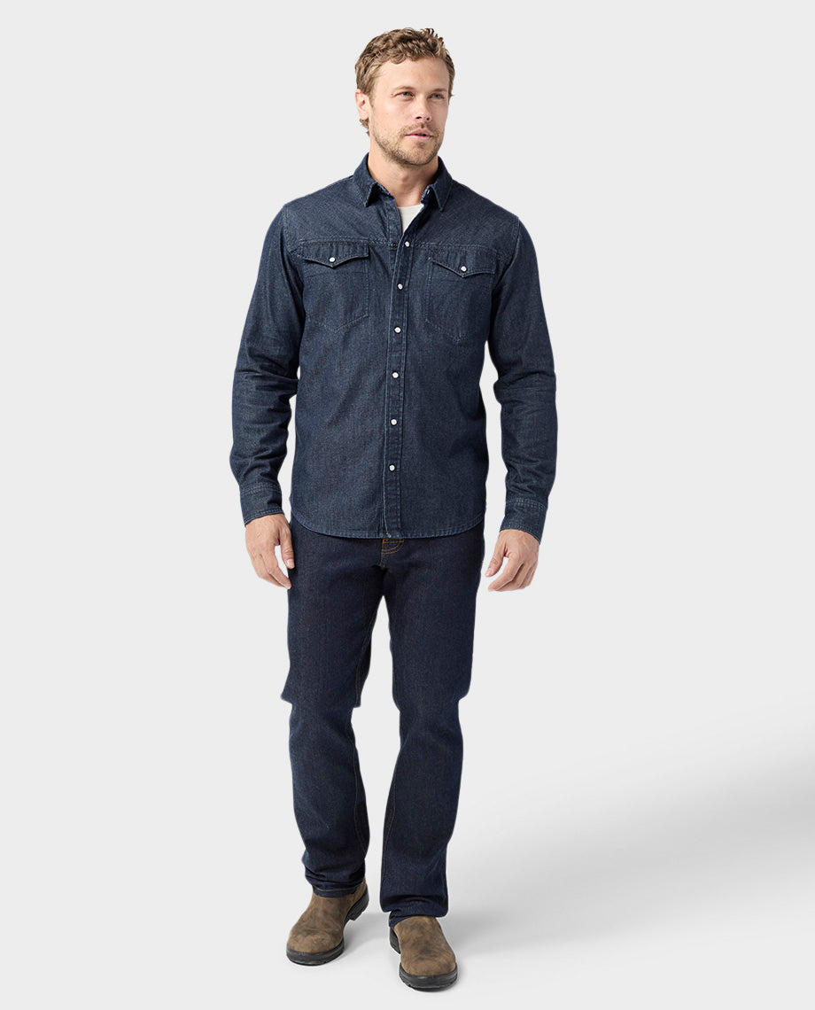 Chemise en jean japonais pour homme