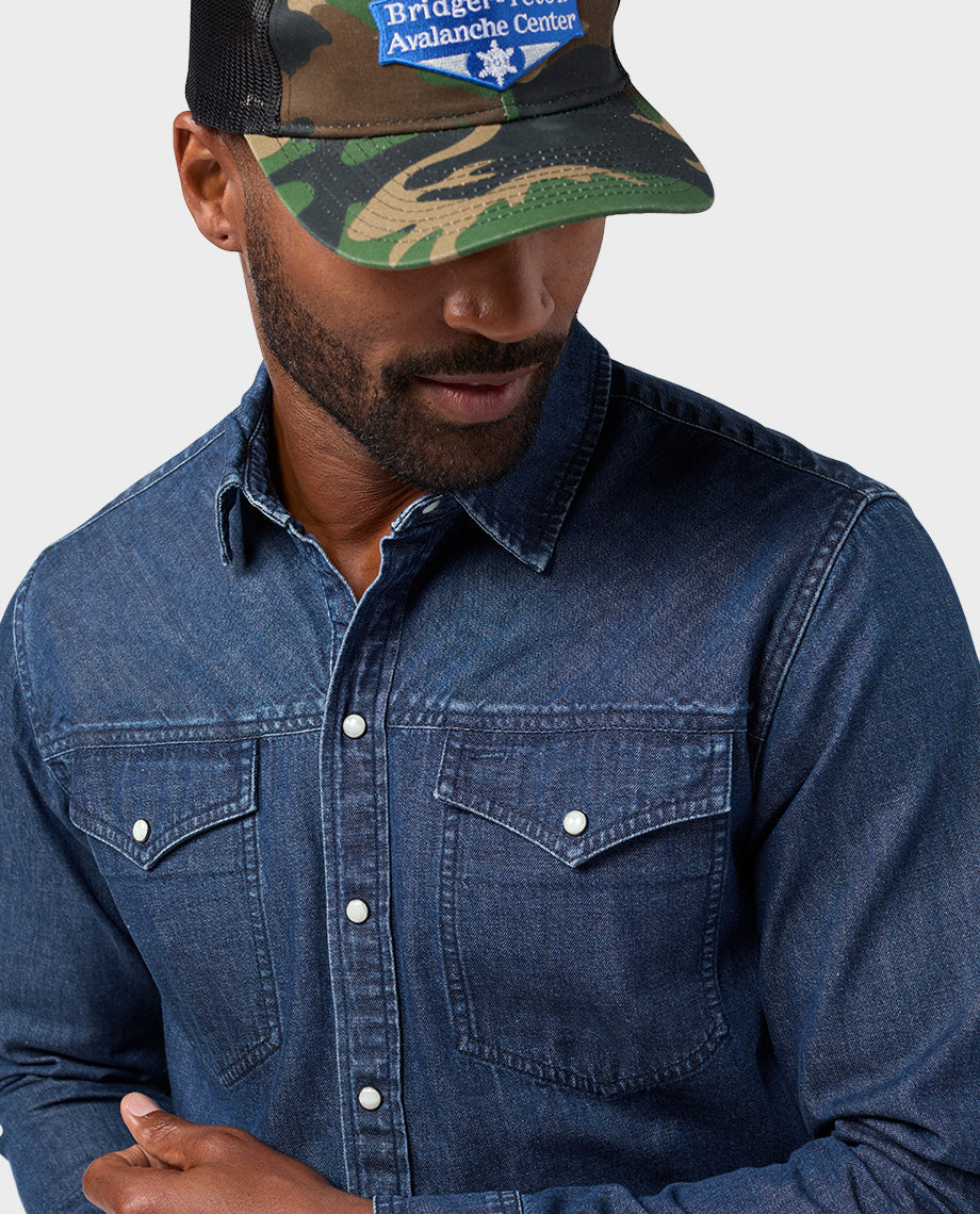 Chemise en jean japonais pour homme