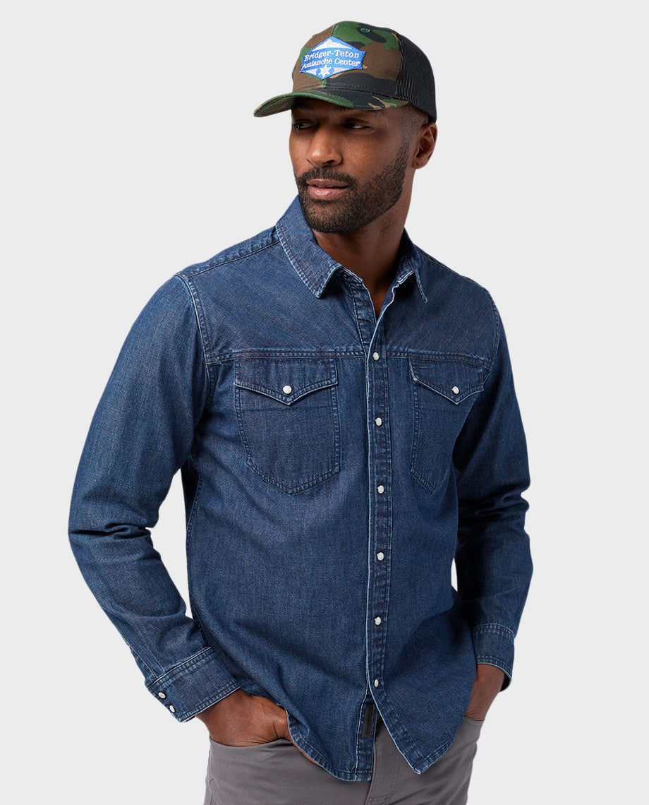 Chemise en jean japonais pour homme