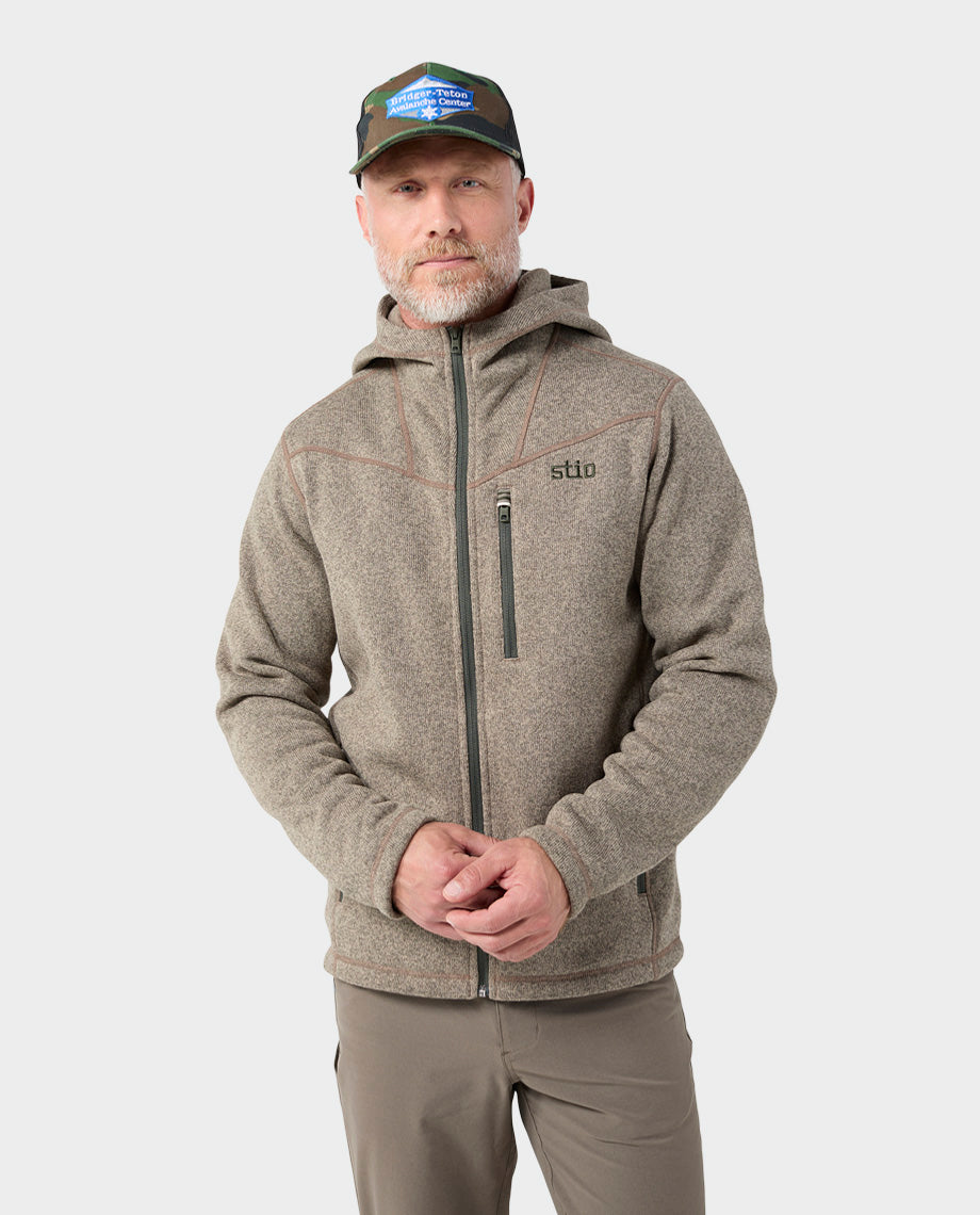 Sweat à capuche polaire homme