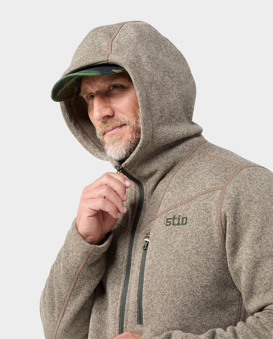 Sweat à capuche polaire homme