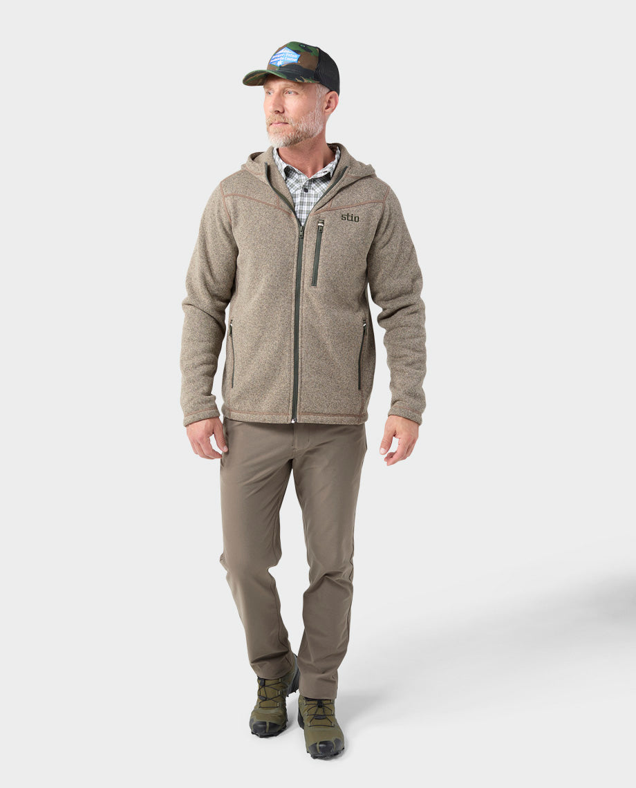 Sweat à capuche polaire homme