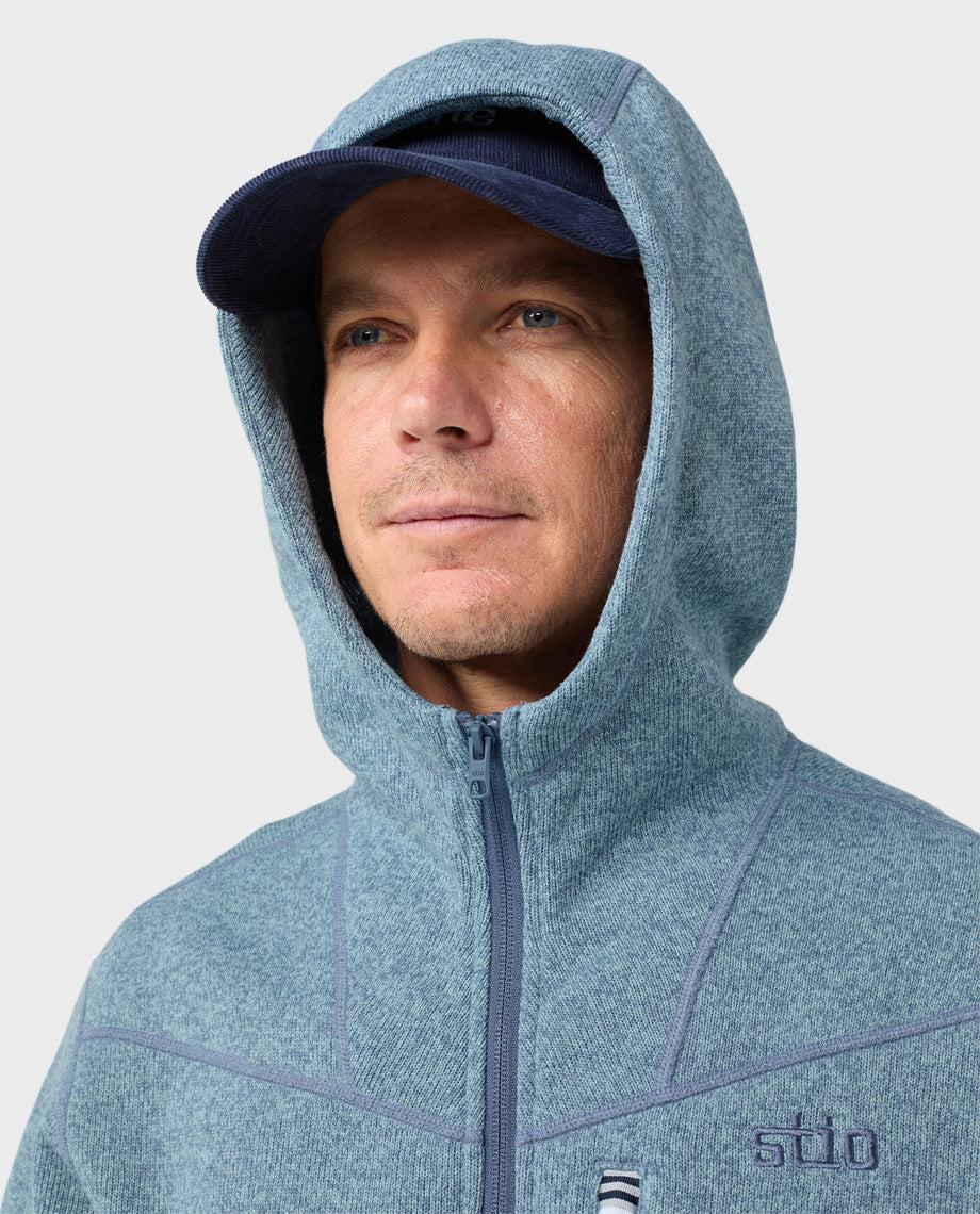 Sweat à capuche polaire homme