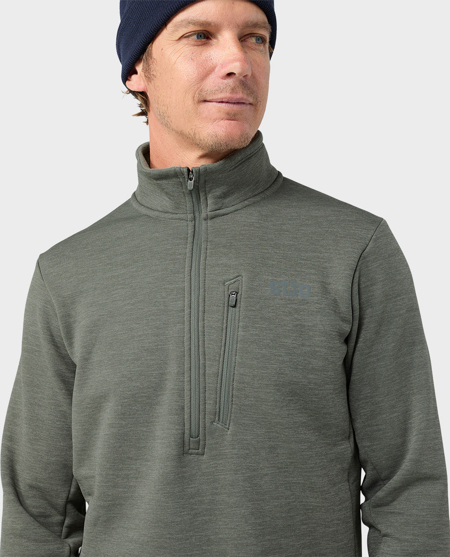 Pulls mi-zippés Power Stretch pour homme