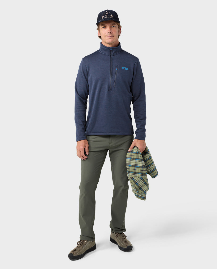 Pulls mi-zippés Power Stretch pour homme