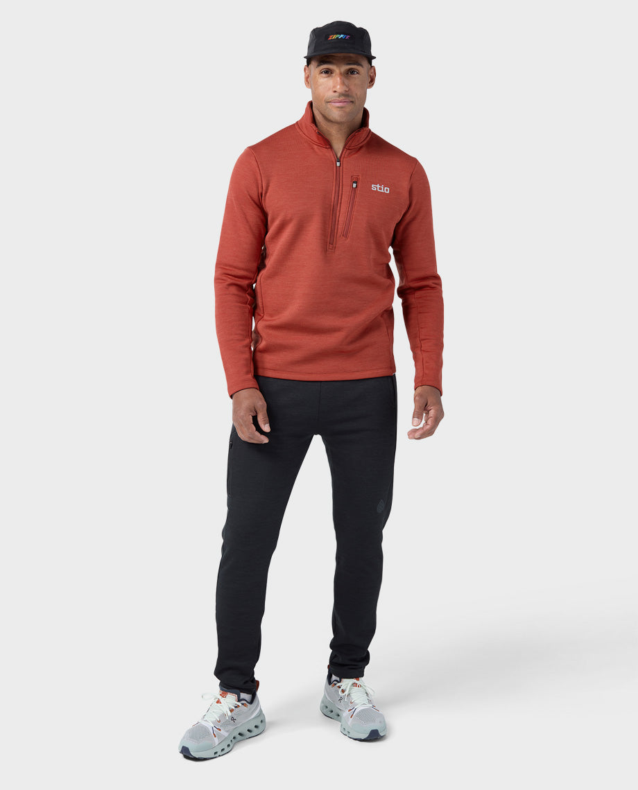 Pulls mi-zippés Power Stretch pour homme