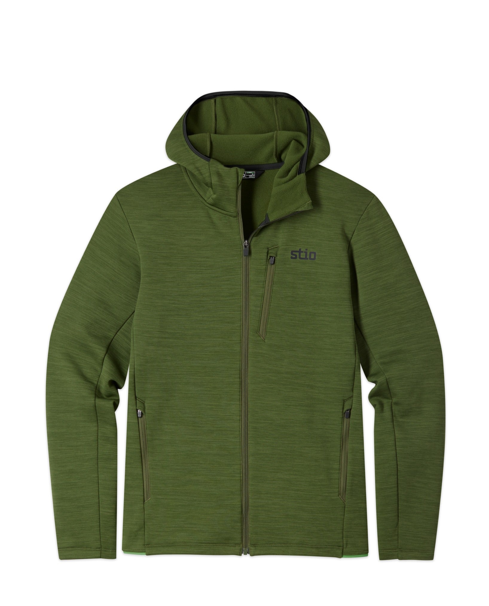 Sweat à capuche zippé extensible pour hommes