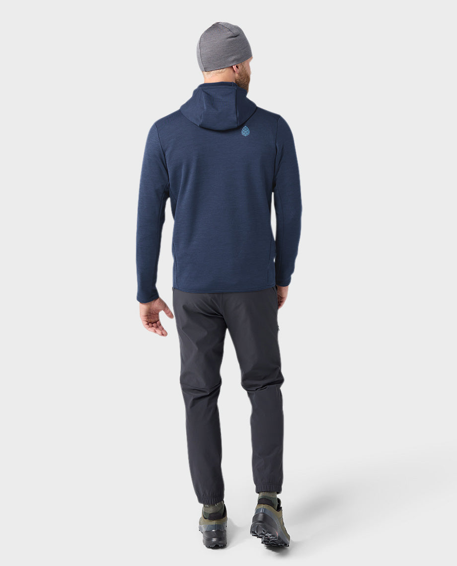 Sweat à capuche zippé extensible pour hommes
