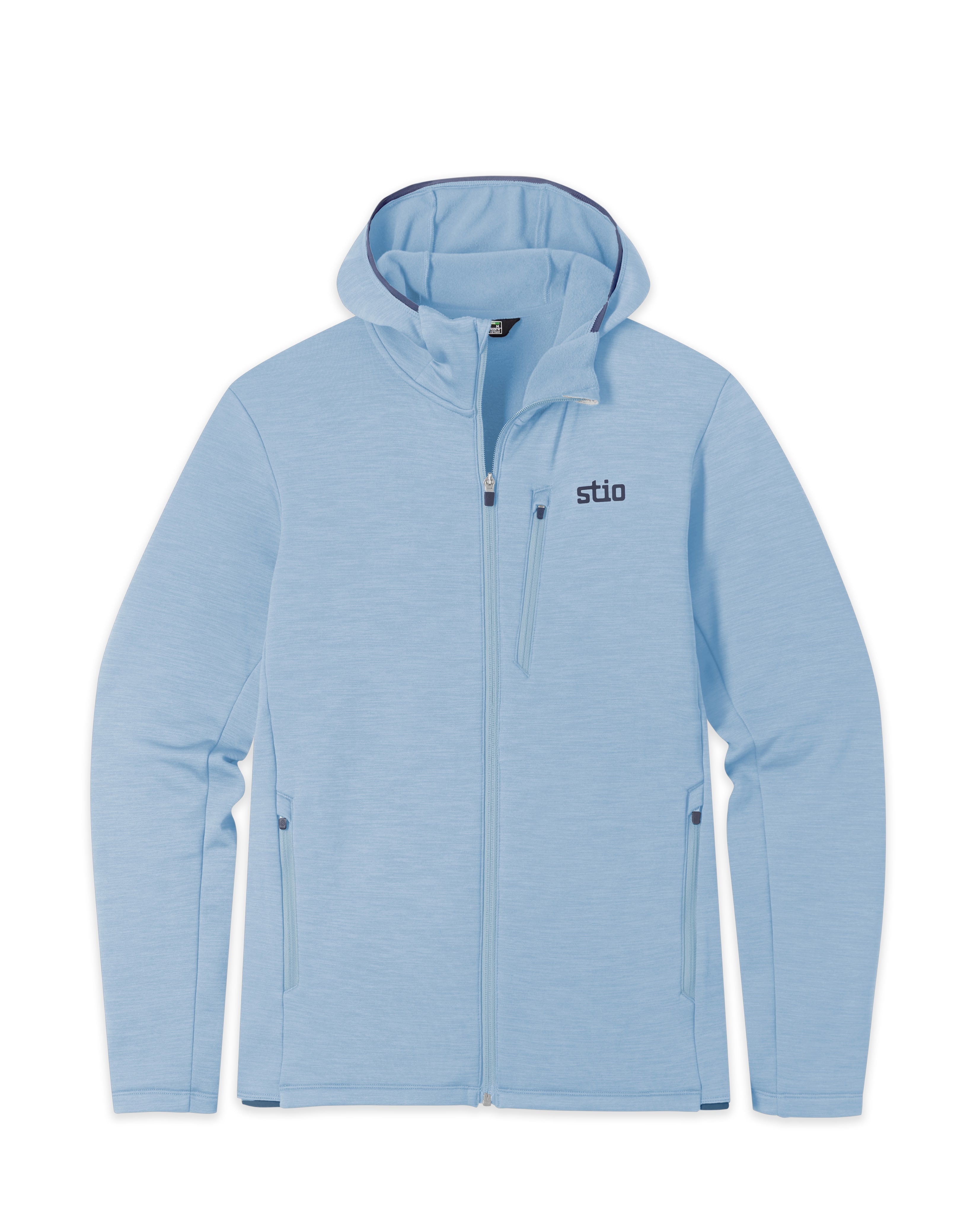Sweat à capuche zippé extensible pour hommes