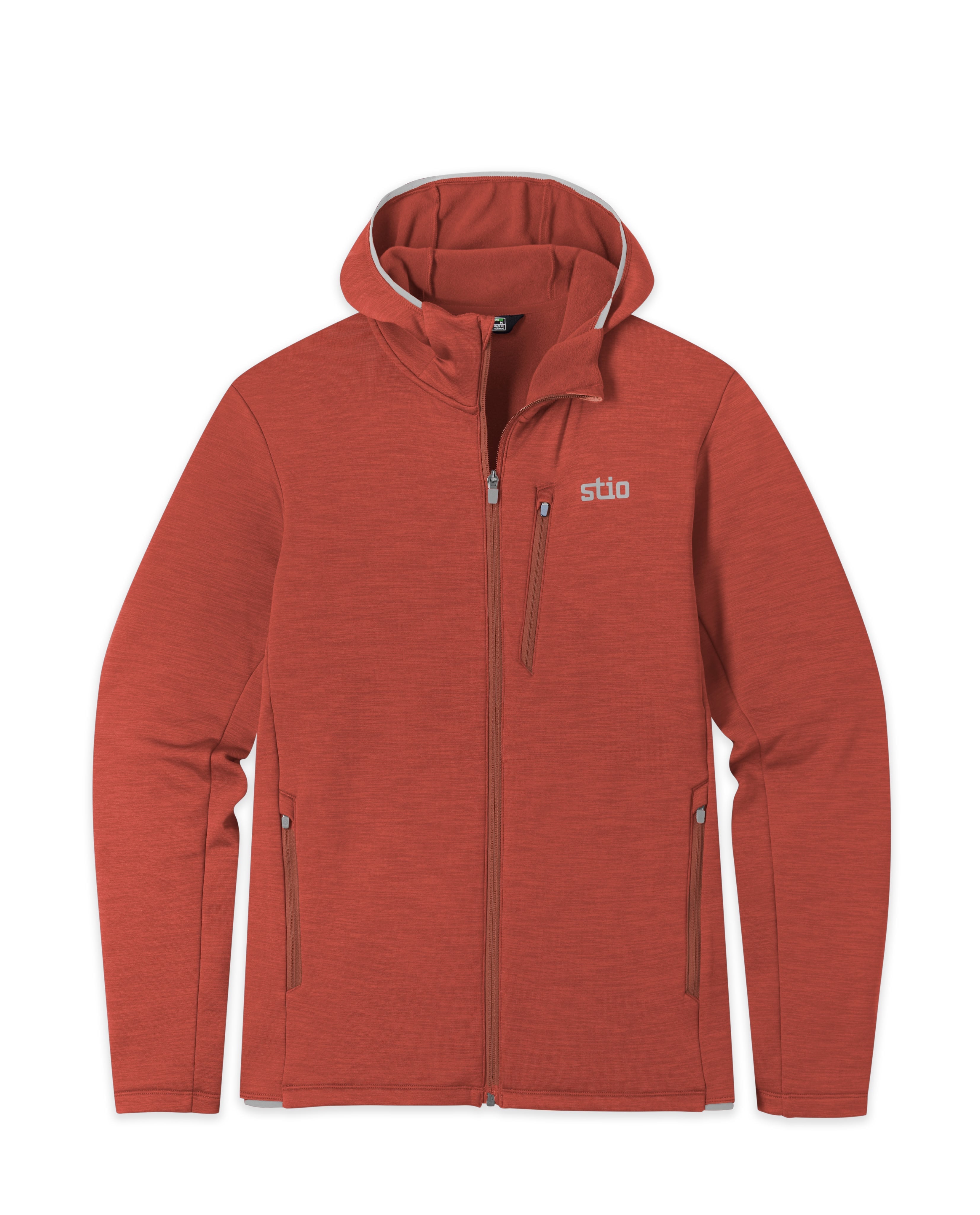 Sweat à capuche zippé extensible pour hommes