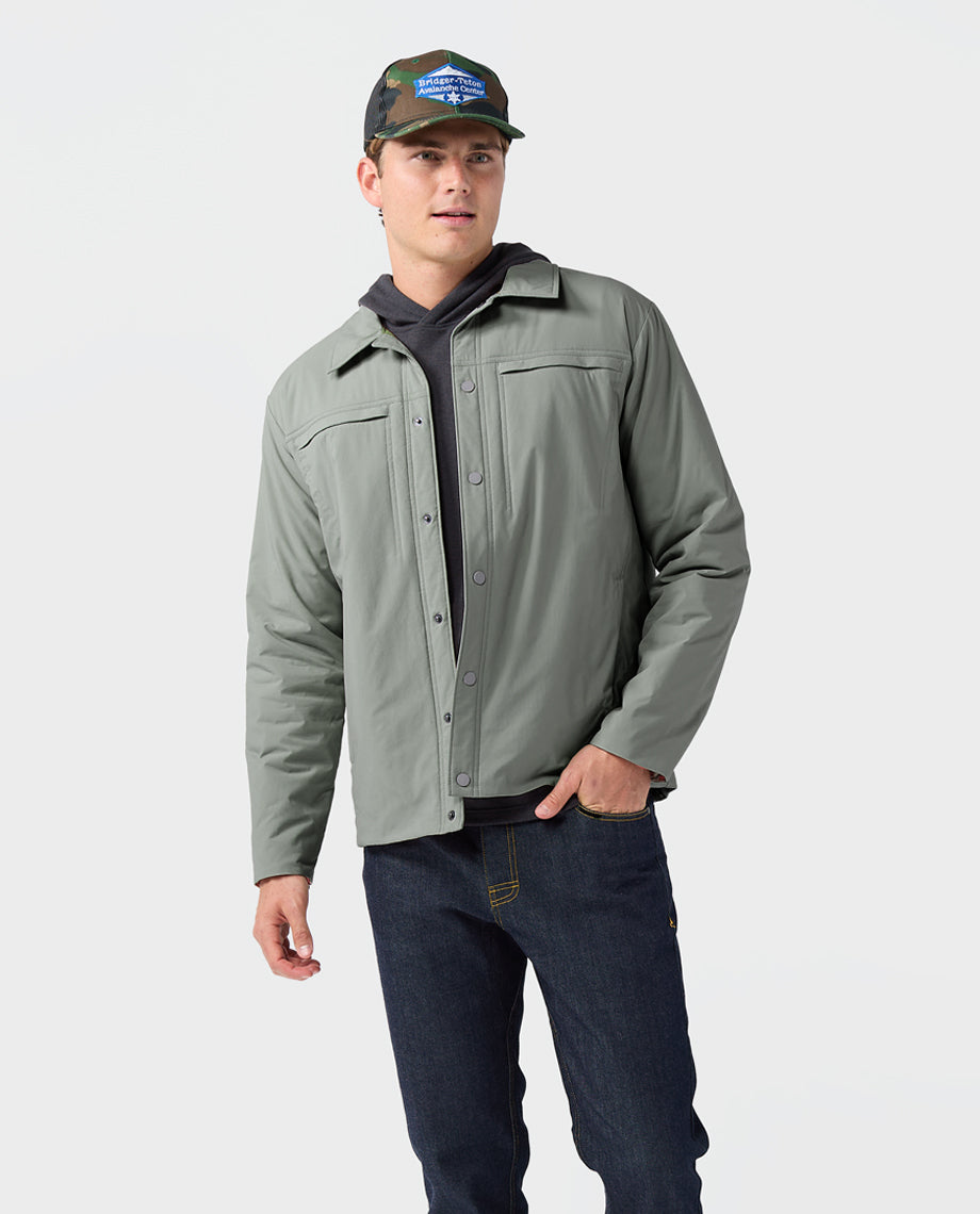 Chemise boutonnée isolée pour hommes