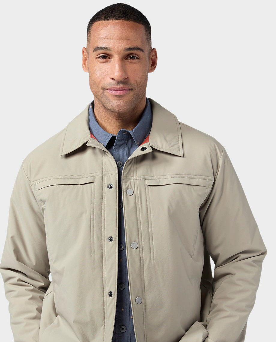 Chemise boutonnée isolée pour hommes