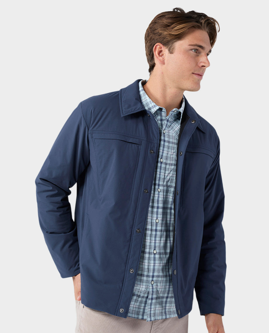 Chemise boutonnée isolée pour hommes