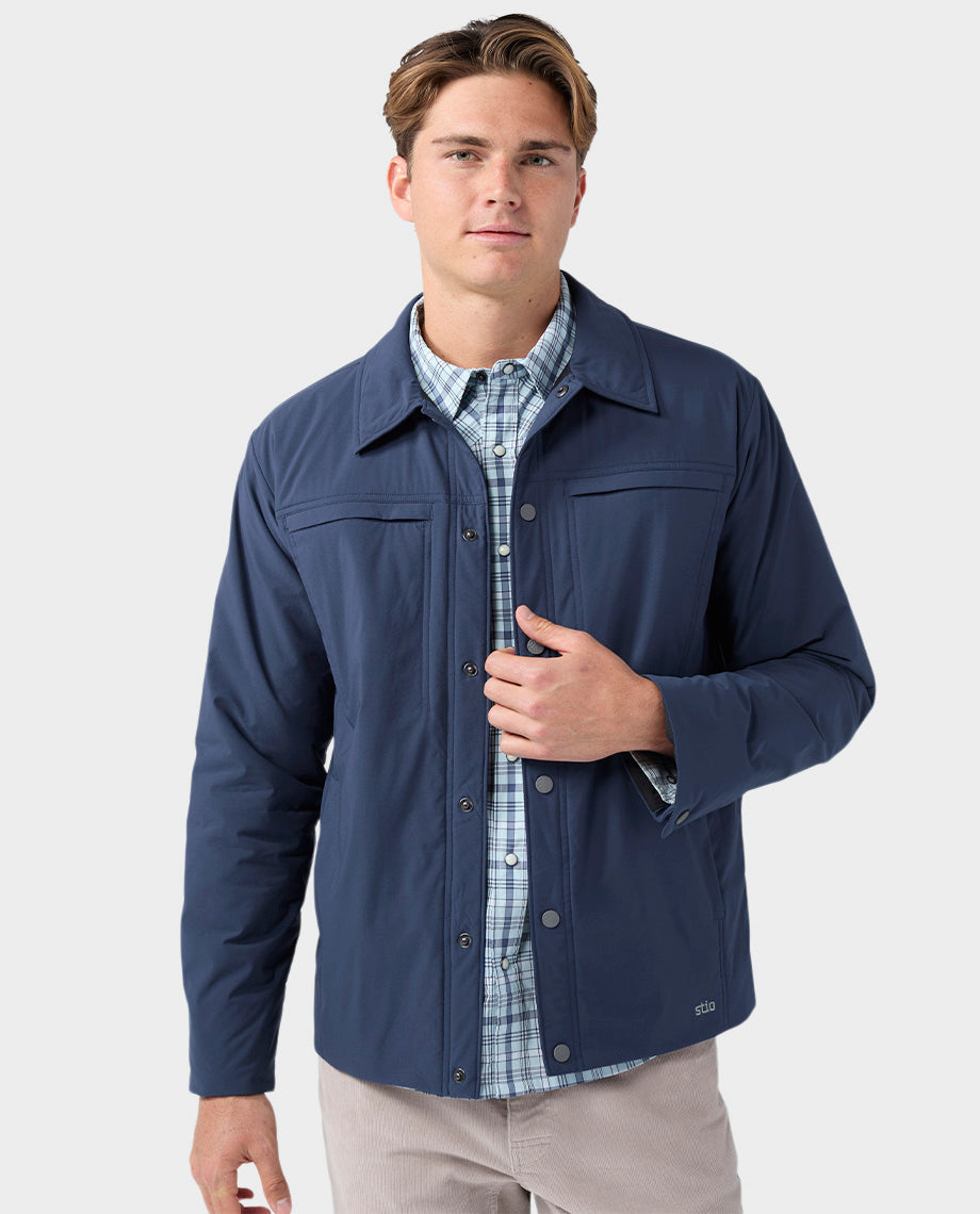 Chemise boutonnée isolée pour hommes