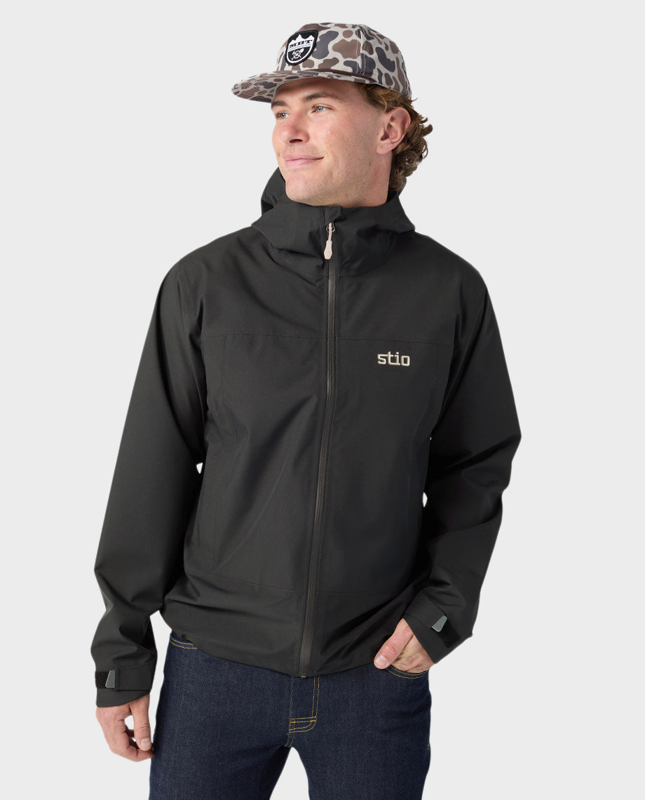 Veste de pluie à capuche pour homme