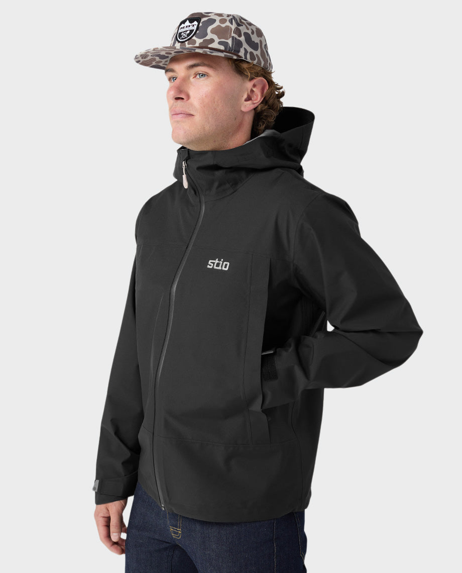 Veste de pluie à capuche pour homme