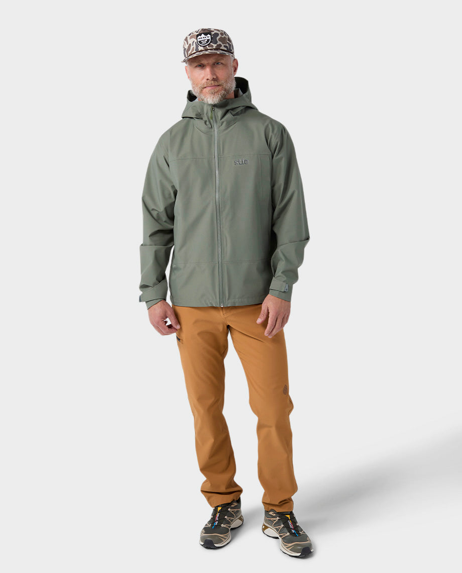 Veste de pluie à capuche pour homme