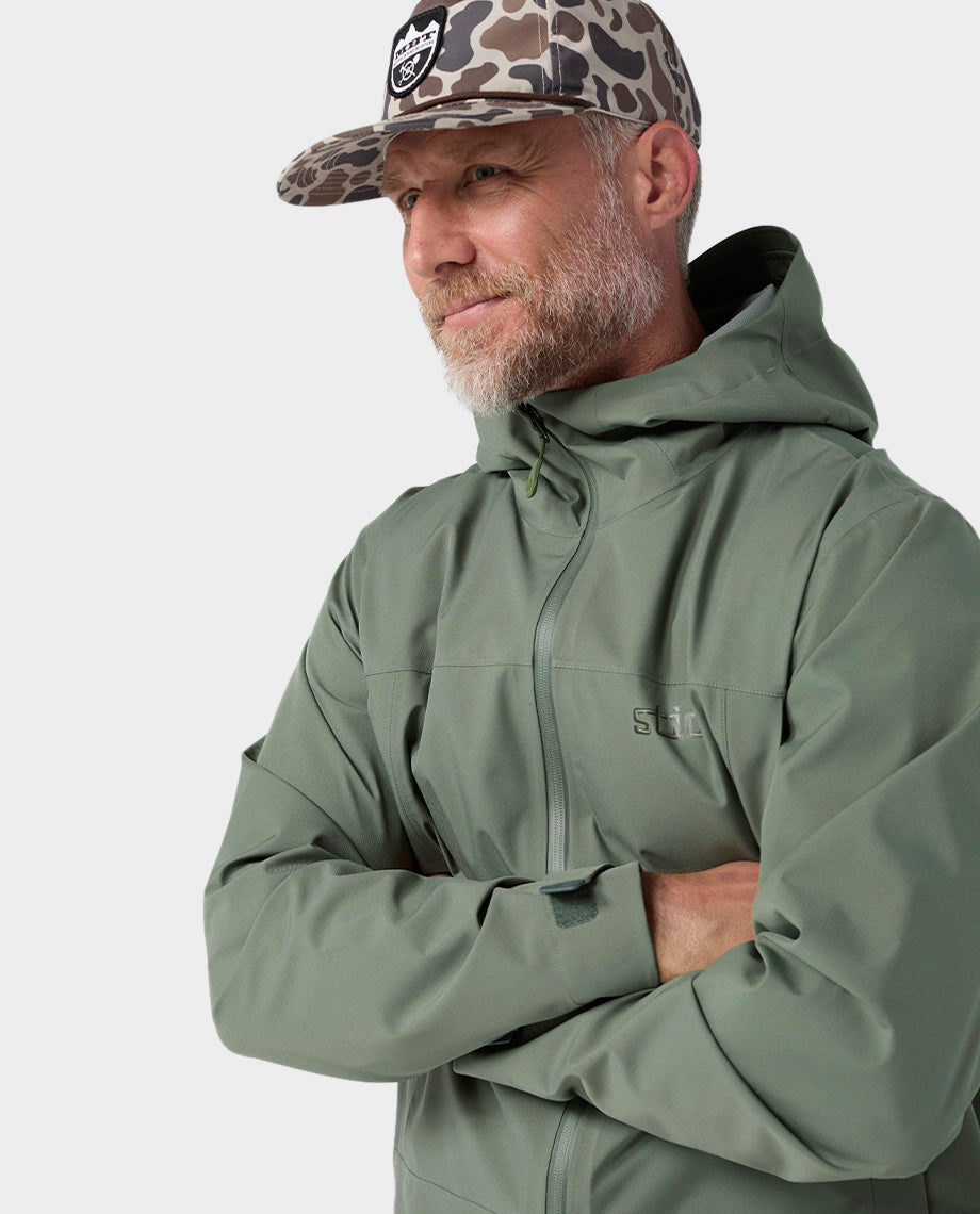 Veste de pluie à capuche pour homme