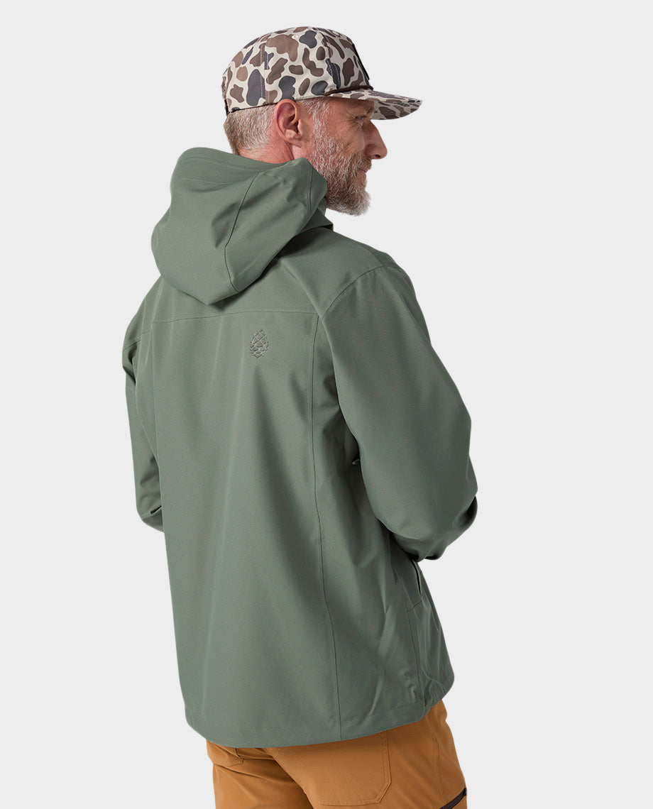 Veste de pluie à capuche pour homme