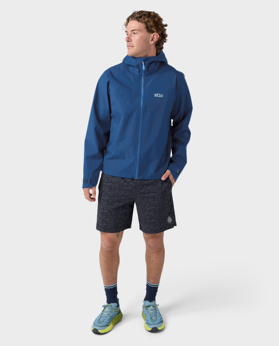 Veste de pluie à capuche pour homme
