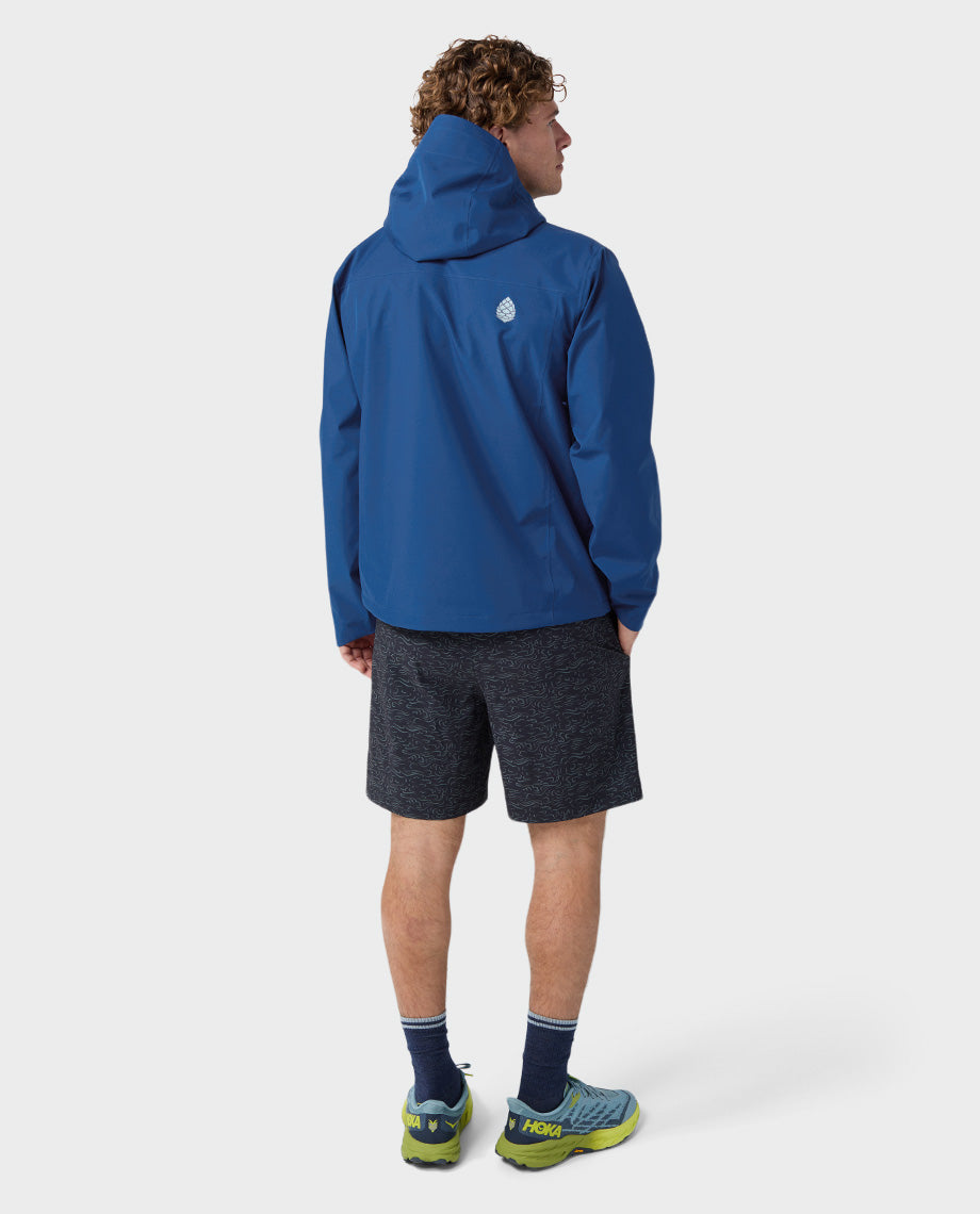 Veste de pluie à capuche pour homme