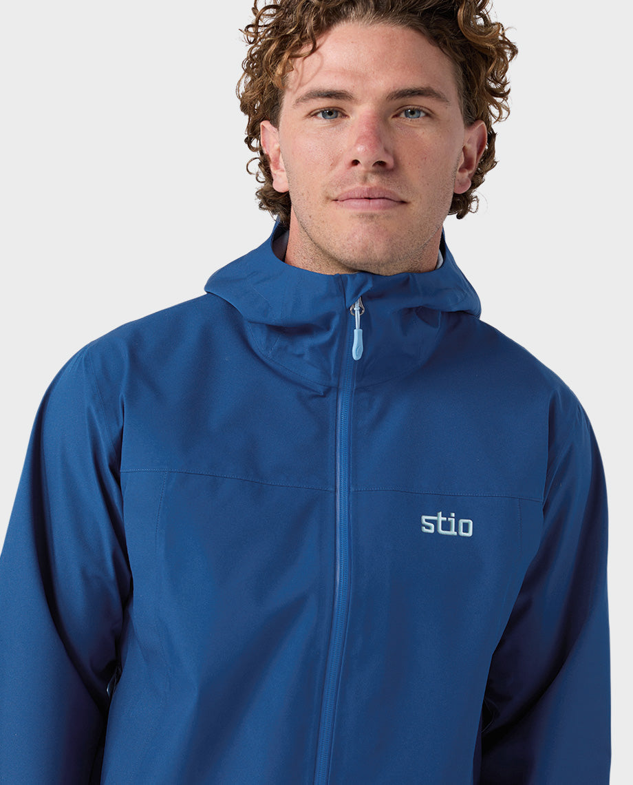 Veste de pluie à capuche pour homme