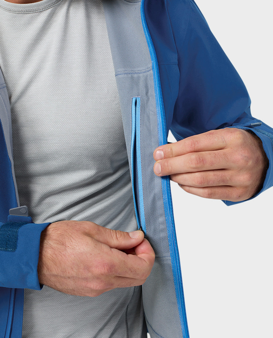Veste de pluie à capuche pour homme